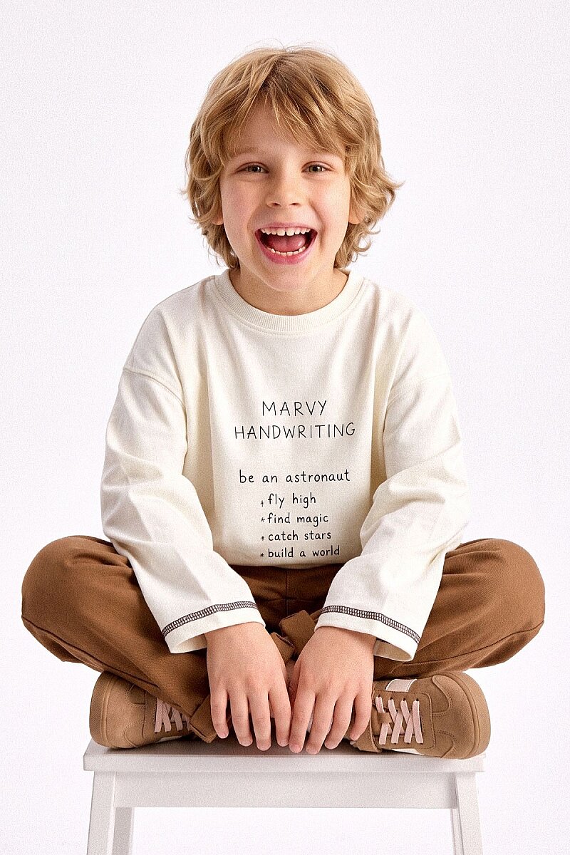 Handwriting Print T-Shirt - 5