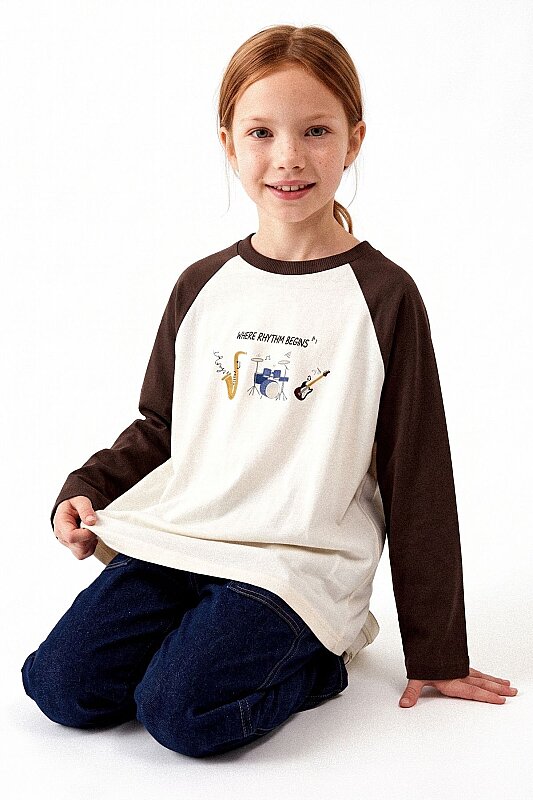 Where Rhythm Begins Printed T-Shirt - Marvy Kids